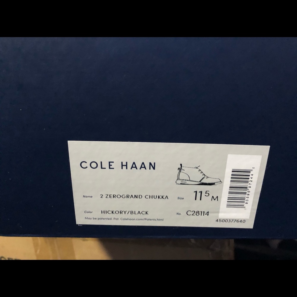 Cole Haan 2 zerogrand brown new chukka